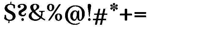 BT Circuit Medium Font OTHER CHARS