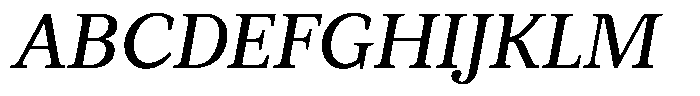 BT Circuit Regular Italic 10 Font UPPERCASE