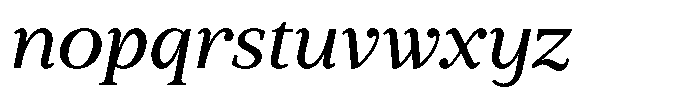 BT Circuit Regular Italic 10 Font LOWERCASE