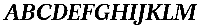 BT Circuit Semi Bold Italic 10 Font UPPERCASE