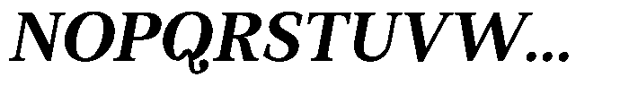 BT Circuit Semi Bold Italic 10 Font UPPERCASE