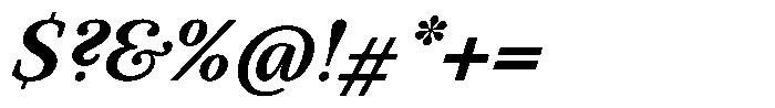 BT Circuit Semi Bold Italic 17 Font OTHER CHARS