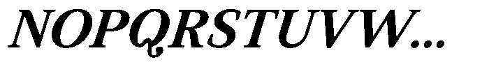 BT Circuit Semi Bold Italic 17 Font UPPERCASE