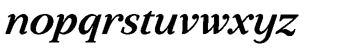 BT Circuit Semi Bold Italic 17 Font LOWERCASE