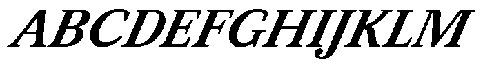 BT Circuit Semi Bold Italic 24 Font UPPERCASE
