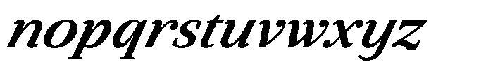 BT Circuit Semi Bold Italic 24 Font LOWERCASE