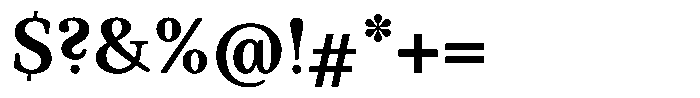 BT Circuit Semi Bold Font OTHER CHARS