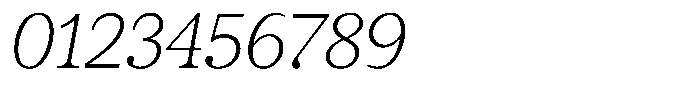 BT Circuit Thin Italic 10 Font OTHER CHARS
