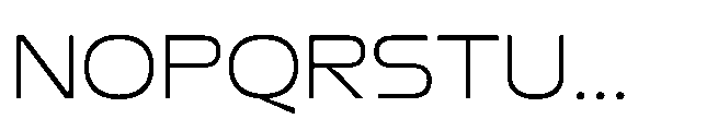 BT Elf50 Extra Light Font UPPERCASE