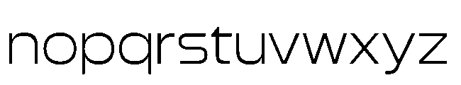 BT Elf50 Extra Light Font LOWERCASE