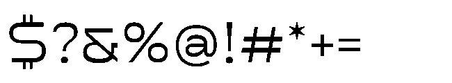 BT Elf50 Light Font OTHER CHARS
