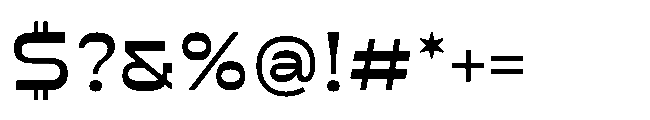 BT Elf50 Semi Bold Font OTHER CHARS