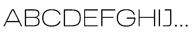 BT Elf50 Thin Font UPPERCASE