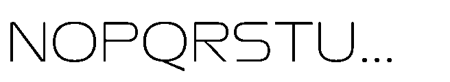 BT Elf50 Thin Font UPPERCASE