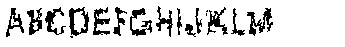 BT Flimmer Font UPPERCASE