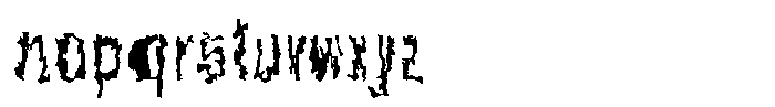 BT Flimmer Font LOWERCASE