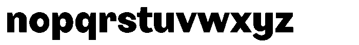 BT Giusto Black Font LOWERCASE