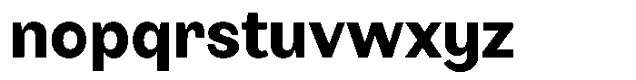 BT Giusto Bold Font LOWERCASE
