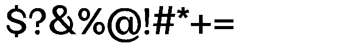 BT Giusto Medium Font OTHER CHARS