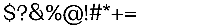 BT Giusto Regular Font OTHER CHARS