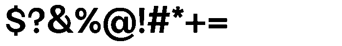 BT Giusto Semi Bold Font OTHER CHARS
