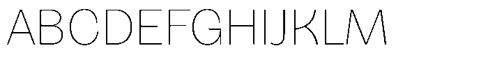 BT Giusto Thin Font UPPERCASE