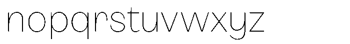 BT Giusto Thin Font LOWERCASE