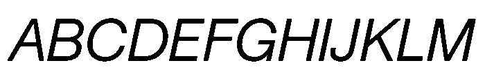 BT Grotesk Italic Font UPPERCASE