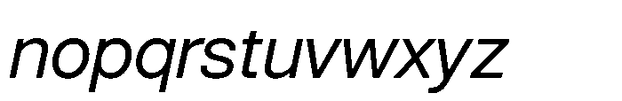 BT Grotesk Italic Font LOWERCASE