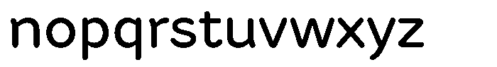 BT Kommod Font LOWERCASE