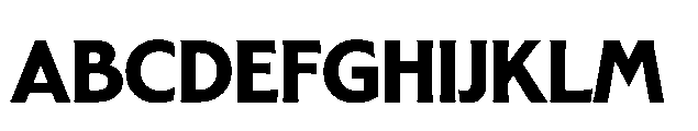 BT Lucent Black Font UPPERCASE