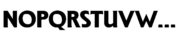 BT Lucent Black Font UPPERCASE