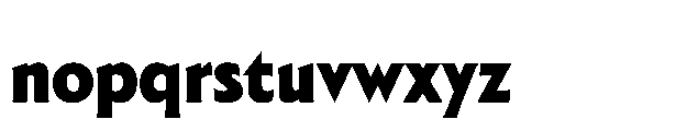 BT Lucent Black Font LOWERCASE