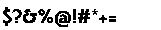 BT Lucent Extra Bold Font OTHER CHARS