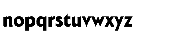 BT Lucent Extra Bold Font LOWERCASE