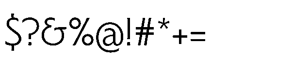 BT Lucent Light Font OTHER CHARS