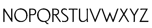 BT Lucent Light Font UPPERCASE