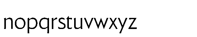 BT Lucent Light Font LOWERCASE