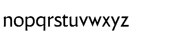 BT Lucent Regular Font LOWERCASE