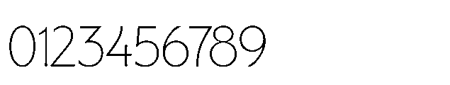 BT Lucent Thin Font OTHER CHARS