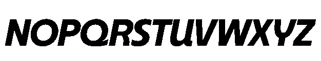 BT Oateria Bold Italic Font UPPERCASE