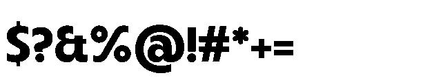 BT Oateria Bold Font OTHER CHARS