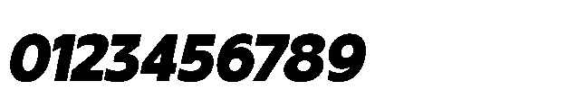 BT Oateria Extra Bold Italic Font OTHER CHARS