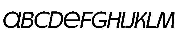 BT Oateria Italic Font UPPERCASE