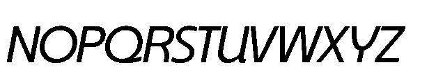 BT Oateria Italic Font UPPERCASE
