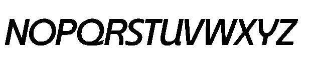 BT Oateria Medium Italic Font UPPERCASE