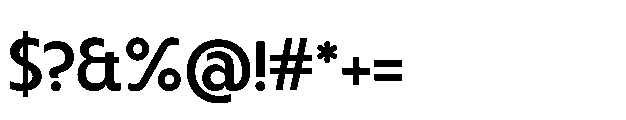 BT Oateria Medium Font OTHER CHARS