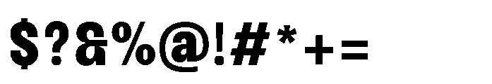 BT Solisiert Bold Font OTHER CHARS