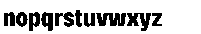 BT Solisiert Bold Font LOWERCASE
