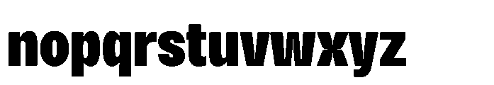 BT Solisiert Extra Bold Font LOWERCASE